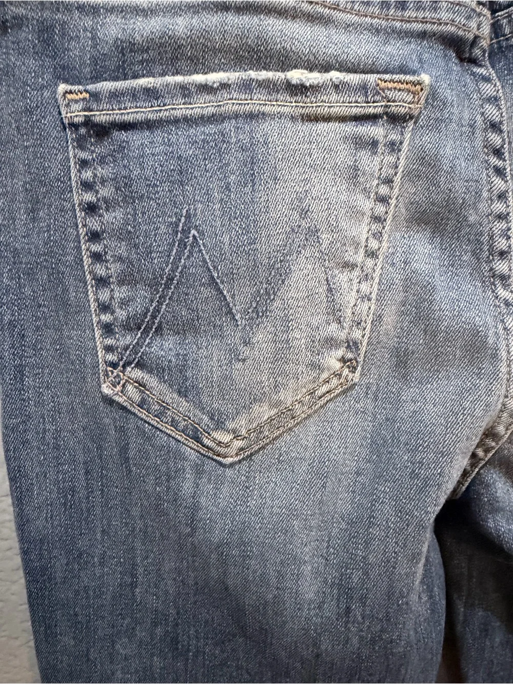 Mother Denim Insider Crop High Rise Bootcut In Double Trouble Size 25
